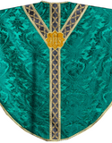 IHS Green Silk Gothic Revival Set - Sacra Domus Aurea