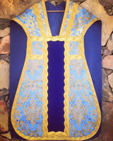 Blue Marian Chasuble - Sacra Domus Aurea