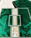 Green Silk Semi-Gothic Set - Sacra Domus Aurea