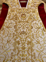 Embroidered Silk Moire Roman Set - Sacra Domus Aurea