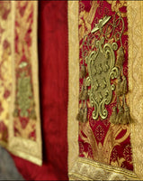 Red and gold Roman Cope - Sacra Domus Aurea