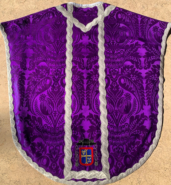 Purple St. Neri Chasuble - Sacra Domus Aurea