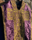 Purple Silk Embroidered St. Philip Set - Sacra Domus Aurea