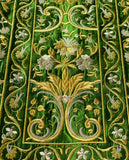 Italianate Green  Silk Embroidered Set - Sacra Domus Aurea