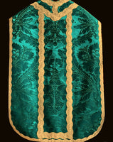 Green Silk Roman Low Mass Set - Sacra Domus Aurea