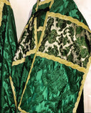 Green Silk Damasks Solemn Set - Sacra Domus Aurea