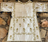 Floral Embroidered Dalmatic - Sacra Domus Aurea