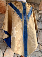 Gold and Blue Silk Semi-Gothic Set - Sacra Domus Aurea