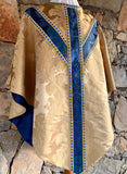 Gold and Blue Silk Semi-Gothic Set - Sacra Domus Aurea