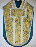 Gold Silk Saint Philip Neri Chasuble - Sacra Domus Aurea