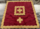 Red Silk Saint Philip Neri Chasuble - Sacra Domus Aurea