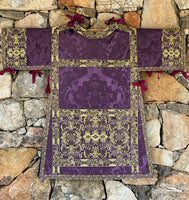 Purple Embroidered Dalmatic - Sacra Domus Aurea