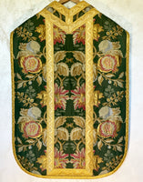 Antique Green Chasuble - Sacra Domus Aurea