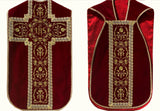 French XIX Embroidered Set - Sacra Domus Aurea