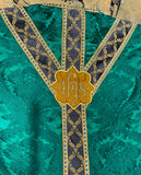 IHS Green Silk Gothic Revival Set - Sacra Domus Aurea