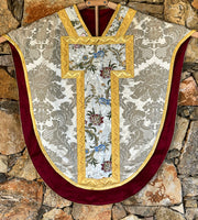 White Silk Saint Neri Chasuble - Sacra Domus Aurea