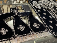 Embroidered Velvet 19th Century French Set - Sacra Domus Aurea