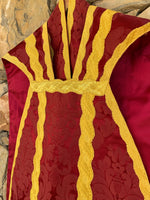 Bordeaux Silk French Chasuble - Sacra Domus Aurea