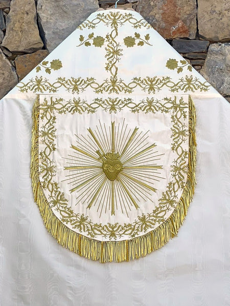 Embroidered Floral Cope - Sacra Domus Aurea