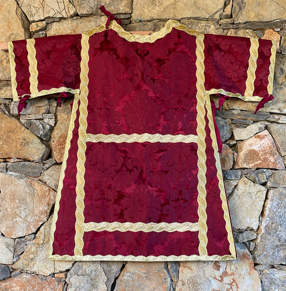 Red Silk Dalmatic - Sacra Domus Aurea