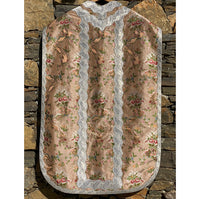 18th Century Rose Silk Chasuble - Sacra Domus Aurea